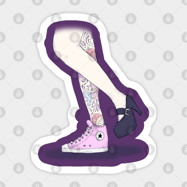 Girl Shoes Sticker by LVBart